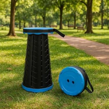 Imagem de Banqueta dobravel, resistente, ajustavel, leve, compacta, para atividades, viagens, multiuso, leve