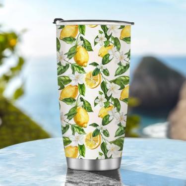 Imagem de Copos isolados de 590 ml Caneca Copo Melhores Amigos Presentes de Dia das Mães para Mulheres Mães Meninas Acessórios Essenciais de Viagem Must Have Cold Iced Handle Lemon
