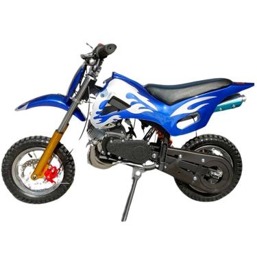 Imagem de Mini Moto Infantil Gasolina 2 Tempos 49CC Cross Trilha Off Road Azul Importway WVDB-006 Dirt
