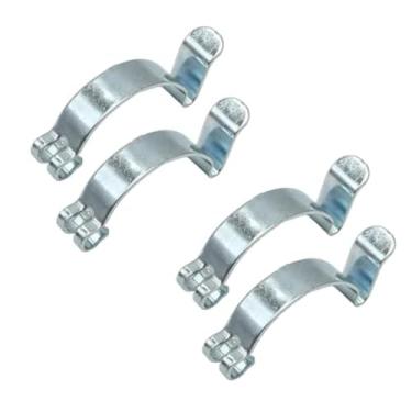 Imagem de Vkinman 4 peças de clipes de filtro de ar para carro, prata, clipe de capa de filtro de ar de metal, capa de caixa, clipe de mola para filtros de ar de carro