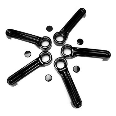 Imagem de Keenso 10 Peças Capa de Maçaneta, Capa Protetora de Maçaneta de Porta de Carro para JK 07 a 17 e Ilimitado, 2 e 4 Portas, ABS (Preta)