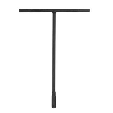 Imagem de HARFINGTON Soquete de chave em T de 6 mm de aço de carbono métrico de 6 pontos com alcance longo para reparo de motocicletas e bicicletas, cinza, preto