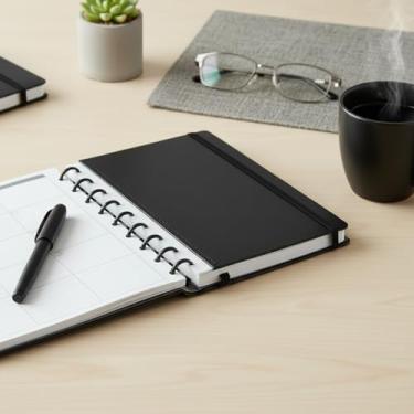 Imagem de Caderno Planner B5, Capa Dura, Preto, Design Funcional, Multiuso para Trabalho, Estudo e Viagens