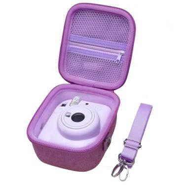 Imagem de XANAD Capa Roxa Para Câmera Instantânea Fujifilm Instax Mini 12/11/10/9/8/7 - Bolsa Protetora De Armazenamento Com Alça Ombro