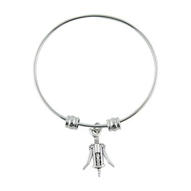 Imagem de Emerald Park Jewelry Bracelete saca-rolhas, Aço inoxidável cortiça Aço inoxidável