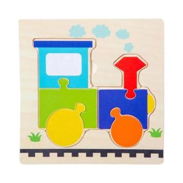 Imagem de Quebra-Cabeças Educacionais 3D De Madeira Para Crianças, Tangram De An