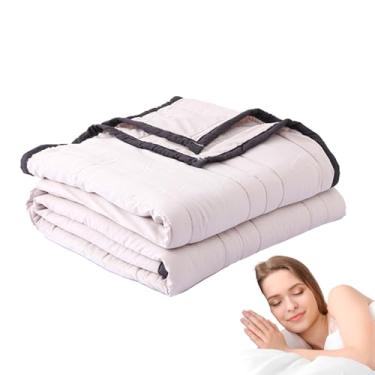 Imagem de Cobertores de resfriamento para travessas quentes,Cobertor de resfriamento - Cobertor fino extra macio para respirável - O edredom leve de verão lavável à máquina regula a temperatura cor