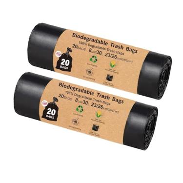 Imagem de Sacos sanitários de acampamento portáteis 100% compostáveis, uso de 19 litros, com vaso sanitário balde de 5 galões, sacos de lixo de vaso sanitário de acampamento, sacos de cocô biodegradáveis