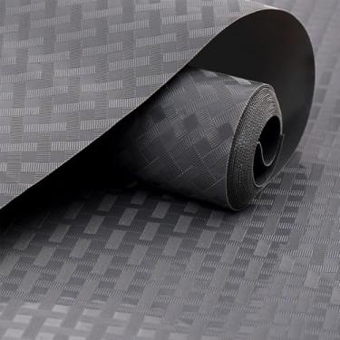 Imagem de Forros de prateleira cinza, forro para armários de cozinha, forros de geladeira ajustáveis não adesivos para prateleiras, tapetes de armário de EVA à prova d'água e à prova de óleo (11,8 x 39