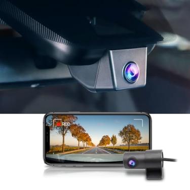Imagem de Fitcamx Frente 2160P+Traseiro 1080P Dash Cam Adequada para Toyota RAV4 2017 2018 (Part No #42080/42090), OEM Olhar, Dual HD Vídeo, WiFi&APP, Loop Gravação, G-Sensor, Fácil de Usar, 128GB Cartão