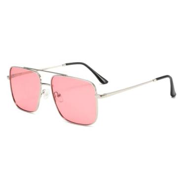 Imagem de Óculos de Sol Polarizados com Ponte Dupla em Metal, Estilo Retrô Vintage para Esportes, Uso Casual e Atividades ao Ar Livre, Masculino e Feminino (c5)