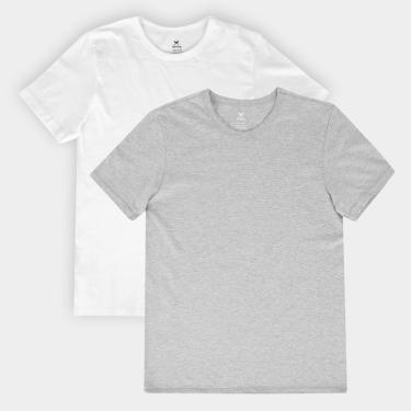 Imagem de Kit Camisetas Hering Slim Básicas 2 Peças Masculino-Masculino