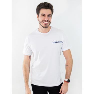 Imagem de Camiseta Masculina Algodão Estampada Marinho Branca Anticorpus-Feminino