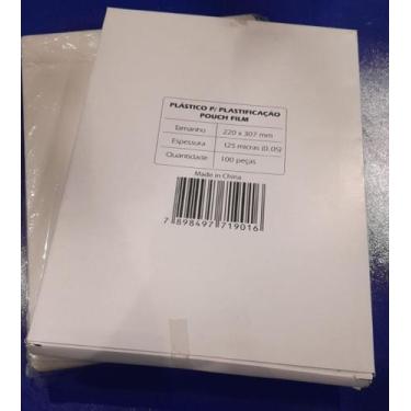 Imagem de Plásticos p/Plastificação Pouch Film, Plastyline, A4, 220x307 mm 0,05 