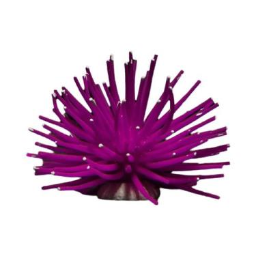Imagem de Decoração De Aquário Em Silicone De Anêmona Do Mar, Ouriço-do-Mar E Pl