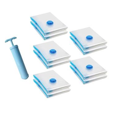 Imagem de Ｂｅｓｇａ Saco de armazenamento a vácuo com vedação, leve e compacto, ideal para viagens, ideal para guardar cobertores, roupas e outros itens essenciais, 10 Peças