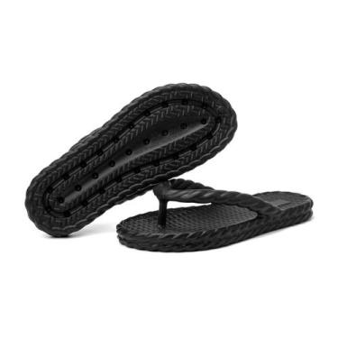 Imagem de Chinelo Nuvem Ortopédico Feminino Lindo Praia/Verão, Preto, 35