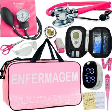 Imagem de Kit Enfermagem Premium Basico - Love Saude, ROSA ENFERMAGEM INCOTERM