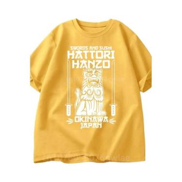 Imagem de Camiseta Red Sushi Kill Bill Com Gola Redonda, Mangas Curtas, Ajuste S