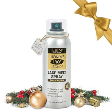 Imagem de EBIN NEW YORK Spray aerossol Wonder Lace Melt | Preserva bordas e renda indetectável | Fixação de longa duração | Sem resíduos | Proteína de seda + infusão de biotina (80 ml/76 g)