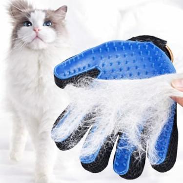 Imagem de Luva Removedora de Pelos para Pets Cães e Gatos – Prática, Magnética e em Cores Sortidas