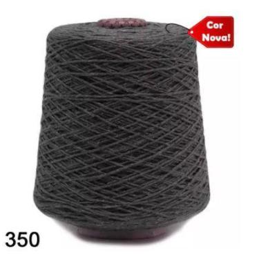 Imagem de Barbante EuroRoma 600g Fio 4 Cor 350 Chumbo - Ideal para Crochê e Tric