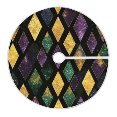 Imagem de ATTX Saia para árvore de carnaval de 118 cm – decoração festiva para festas de ano novo e carnaval #209