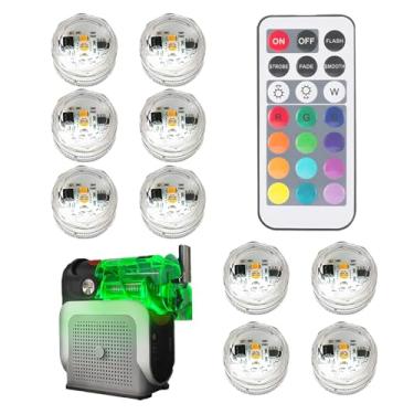 Imagem de Luzes LED de fabricante lamache, luz LED para máquina lamacida, Luzes de máquina de sorvete 12x, 13 Coloras de lâmpada impermeável com controle remoto para a decoração de buffet adultos de cozinha par