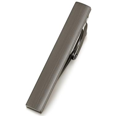 Imagem de HONEY BEAR Barra de prendedor de gravata skinny masculina de 4 cm para presente de casamento de gravata estreita de 4 cm, prata/preto/ouro/azul/vermelho, 4cm