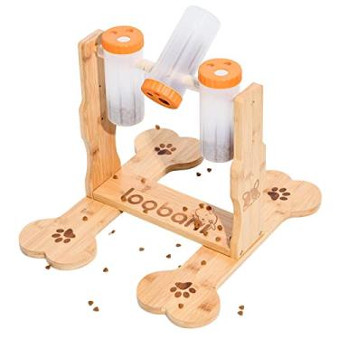 Imagem de LOOBANI Brinquedos de quebra-cabeça de ração para cães, dispensador de petiscos interativo para cães de todas as idades, alimentador de quebra-cabeça para treinamento de QI e estimulação mental, brinquedos de entretenimento para cães para reduzir o tédio