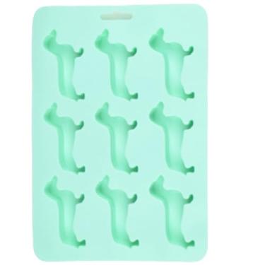 Imagem de Dachshund Molde de silicone para cubos de gelo em forma de cachorro e forma de bandeja, doce, chocolate, biscoito, fondant, cupcake, decoração de bolo, molde de panificação, aniversário, chá de bebê