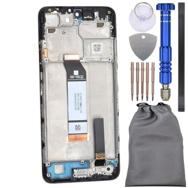 Imagem de Digitalizador de tela sensível ao toque com moldura para Xiaomi Redmi Note 10 5G Preto 6.5
