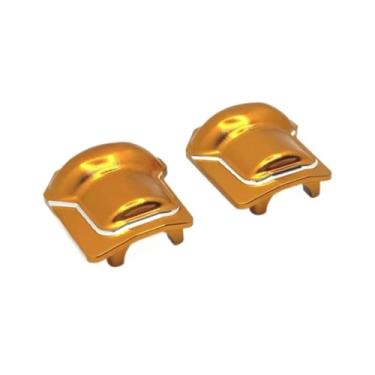 Imagem de MYHWDRNU Peças de carro RC compatíveis com TRAXXAS para TRX4 para HUANGBO R1001 R1002 R1003 1/10 RC carro upgrade peça acessórios dianteiro traseiro kit capa traseira (amarelo)