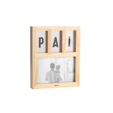 Imagem de Porta-Retrato Madeira Letreiro Único