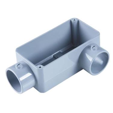 Imagem de Condulete fixo 2.1/2" tipo "LL" - com tampa / rosca BSP / com pintura 