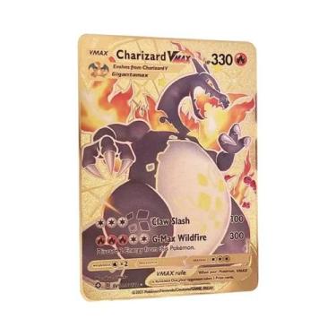 Imagem de Cartão Metálico Pokémon De 10.000 Pontos Arceus Charizard Mewtwo Vmax 