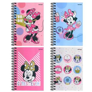 Imagem de Caderno Espiral Capa Dura 1 Matéria - 80 Folhas - Minnie - StarSchool 