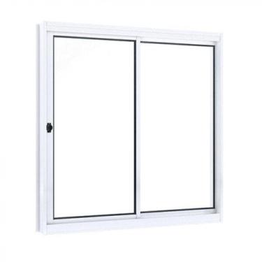 Imagem de Janela de Aço de Correr 100x120cm 2 Folhas com Vidro Riobras