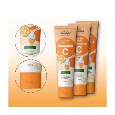 Imagem de Máscara Facial Hidratante Vitamina C Bisnaga Face Beautiful