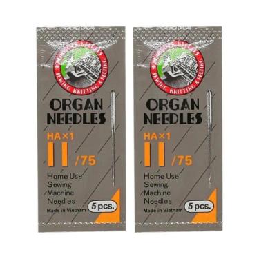 Imagem de Agulhas Para Máquina De Costura Singer Brother, Pacote Com 2, Organ, T