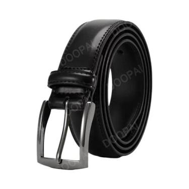 Imagem de Cinto Masculino De Couro Genuíno Com Fivela Grande De Metal Automática