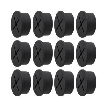 Imagem de Organizador De Cabos Para Mesa: Tampa De Furo Para Fios (2/4/6/8/10/12