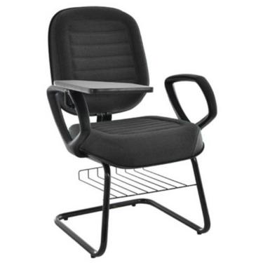 Imagem de Cadeira Escolar Universitária com prancheta para Escolas e Faculdades Linha Blenda Preto