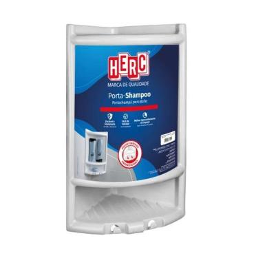 Imagem de Cantoneira Para Shampoo Cinza Claro Plástica - Organizador De Banheiro