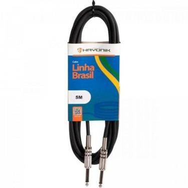Imagem de Cabo Para Instrumentos Linha Brasil P10 X P10 5M Preto