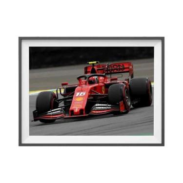 Imagem de Pôster Vintage Clássico De F1: Mapa De Pista De Carros De Corrida Em T