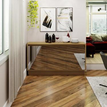 Imagem de Buffet Ammo com 3 Portas e Espelhos - Natural - Tecno Mobili, Natural