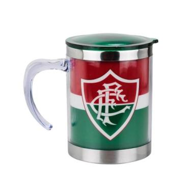 Imagem de Caneca Térmica Com Tampa 450Ml - Fluminense - Mileno