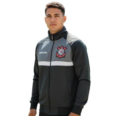 Imagem de JAQUETA MASCULINA TRILOBAL CORINTHIANS JOHNS PRETA-Masculino