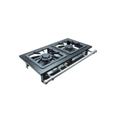 Imagem de Fogão Industrial 2 bocas de Mesa 40X40 Luxo Metalmaq
